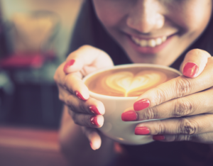 Woman Enjoying Coffee