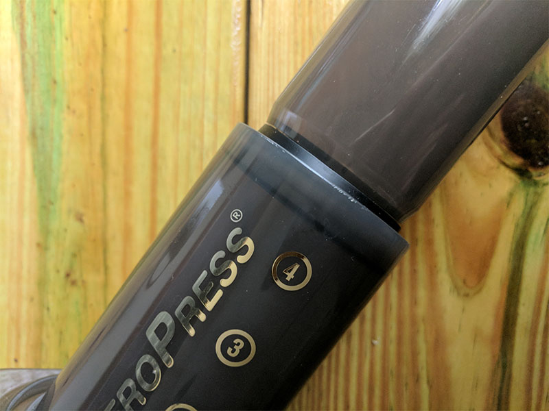 PLunger securly in aeropress